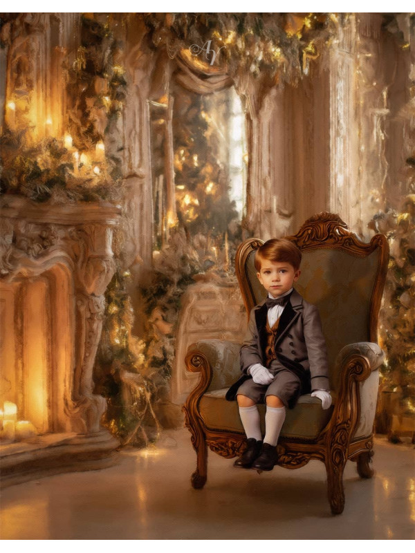 Victorian Parlor Child Customized Photo Paintings