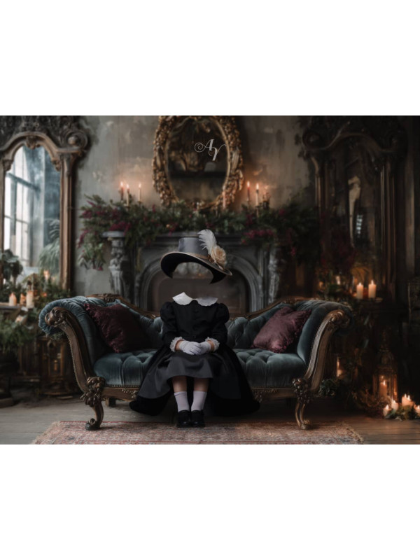 Victorian Sitting Room Child Customized Photo Paintings