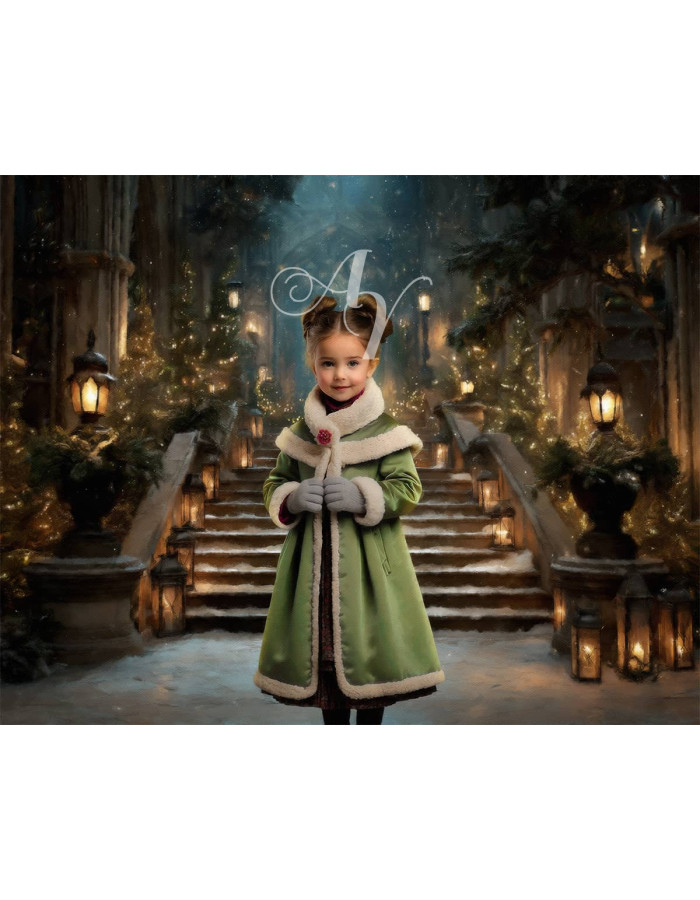 Victorian Candlelit Staircase Child Customized Photo Paintings Victorian Candlelit Staircase Child Customized Photo Paintings