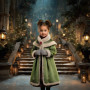 Victorian Candlelit Staircase Child Customized Photo Paintings
