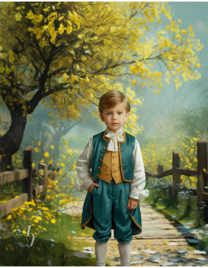 Victorian Country Path Child Customized Photo Paintings Victorian Country Path Child Customized Photo Paintings