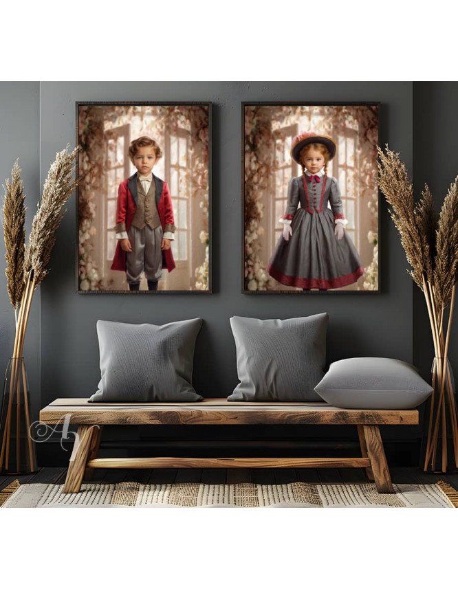 Victorian Enchanted Sunroom Child Customized Photo Paintings Victorian Enchanted Sunroom Child Customized Photo Paintings