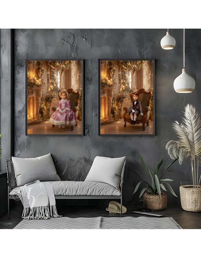 Victorian Parlor Child Customized Photo Paintings Victorian Parlor Child Customized Photo Paintings
