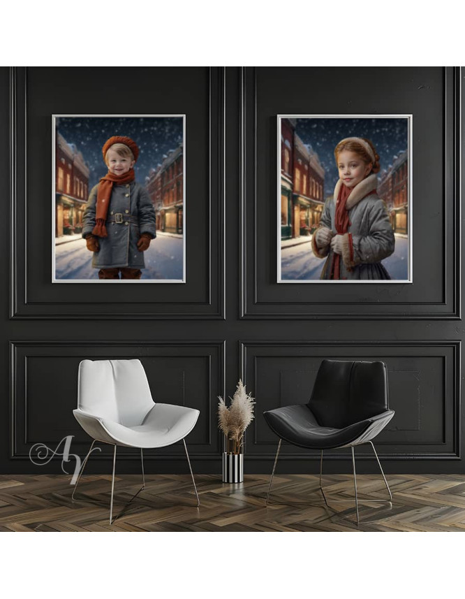 Victorian Street Child Customized Photo Paintings Victorian Street Child Customized Photo Paintings
