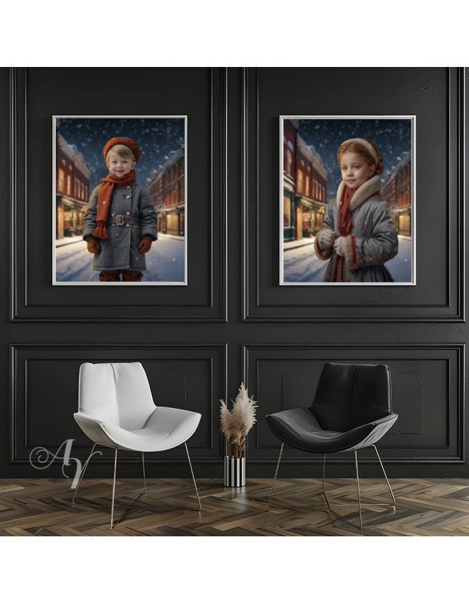Victorian Street Child Customized Photo Paintings Victorian Street Child Customized Photo Paintings