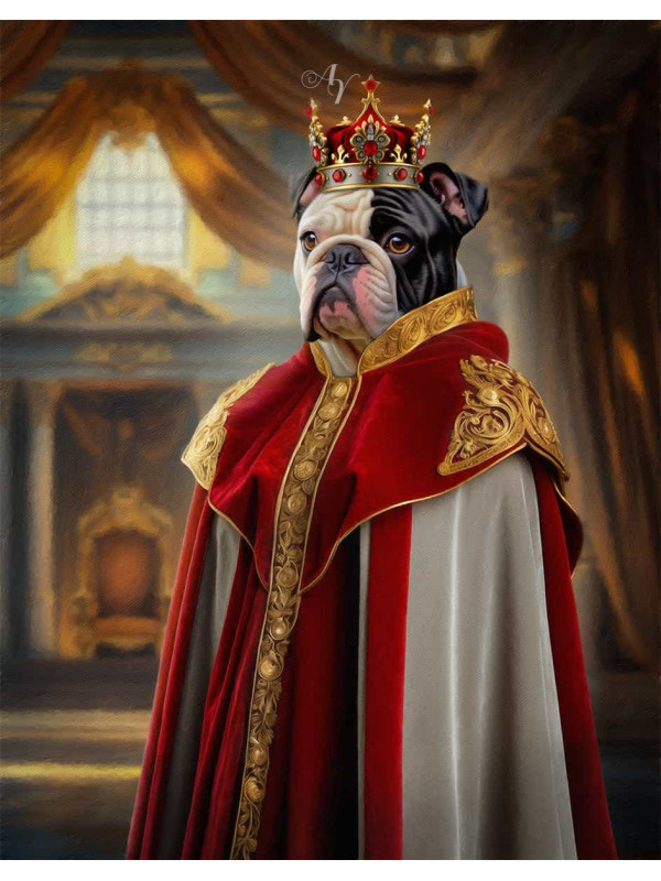 Emperor - Empress Pet Period Style Customized Photo Paintings