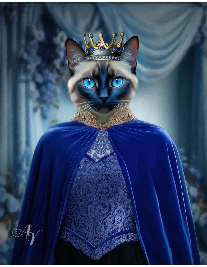 Emperor - Empress Pet Period Style Customized Photo Paintings Emperor - Empress Pet Period Style Customized Photo Paintings