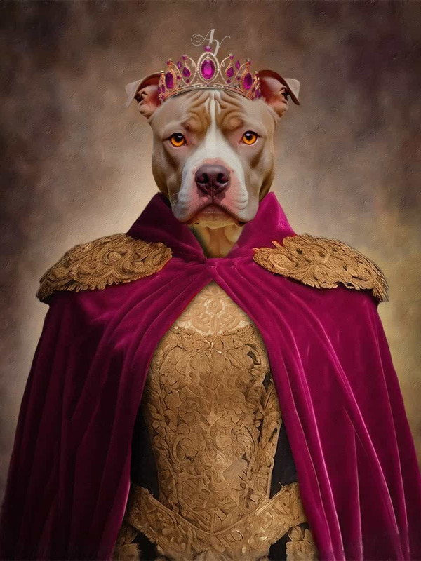 Emperor - Empress Pet Customized Photo Paintings