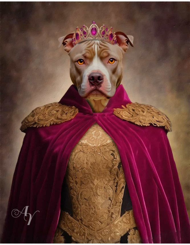Emperor - Empress Pet Period Style Customized Photo Paintings Emperor - Empress Pet Period Style Customized Photo Paintings