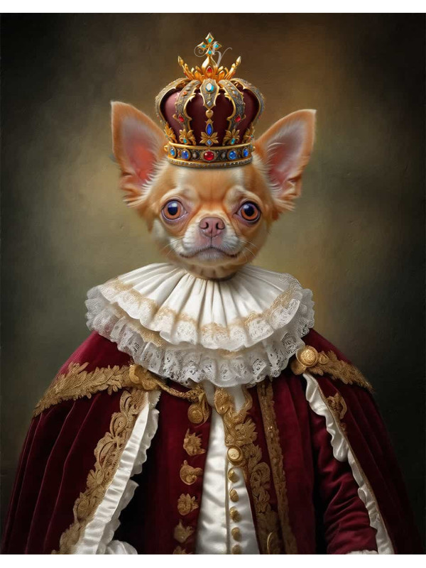King Pet Period Customized Photo Paintings
