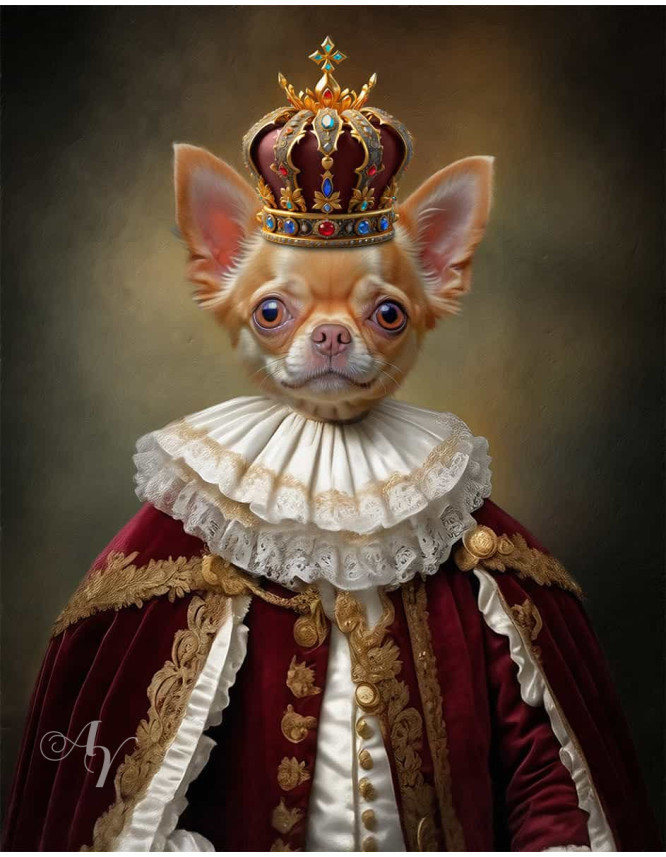 King Pet Period Customized Photo Paintings