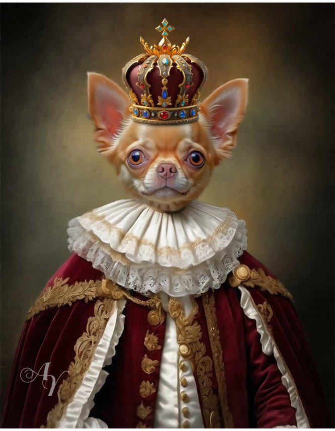 King Pet Period Customized Photo Paintings King Pet Period Customized Photo Paintings