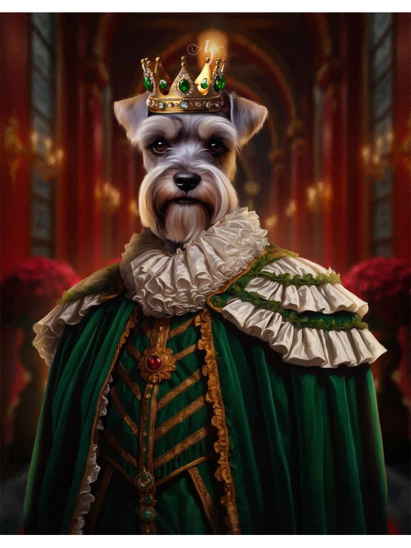 King Pet Period Customized Photo Paintings