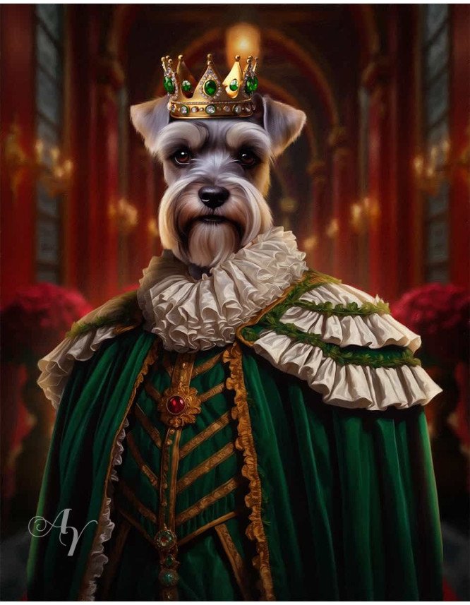 King Pet Period Customized Photo Paintings King Pet Period Customized Photo Paintings