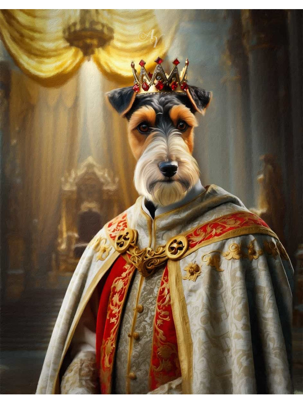 King Pet Period Customized Photo Paintings