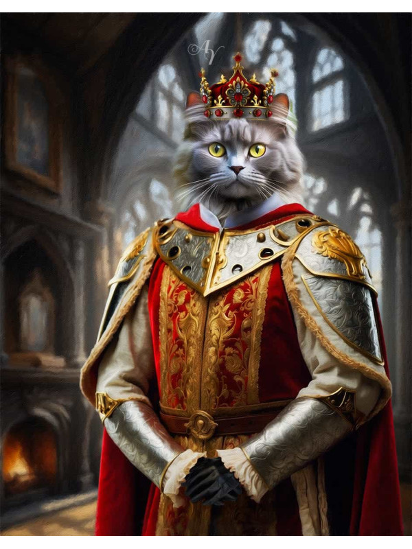 King Pet Period Customized Photo Paintings