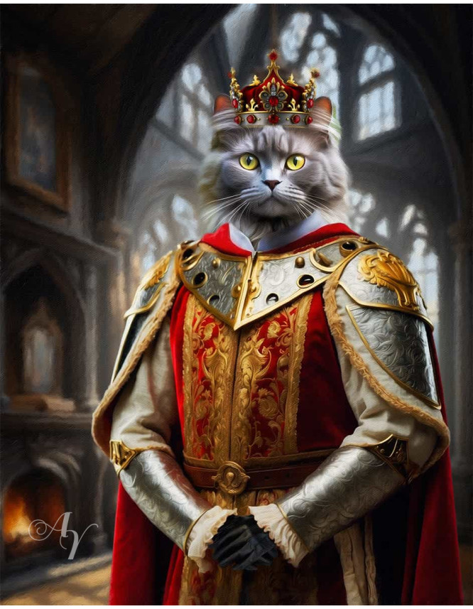 King Pet Period Customized Photo Paintings King Pet Period Customized Photo Paintings