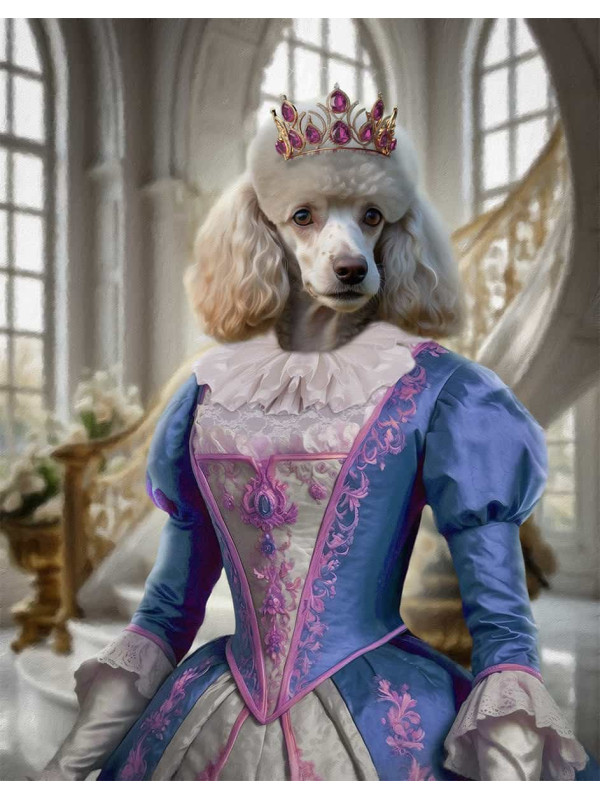 Queen Pet Period Style Customized Photo Paintings