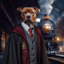 Hairy Potter Costume Pet Customized Photo Paintings