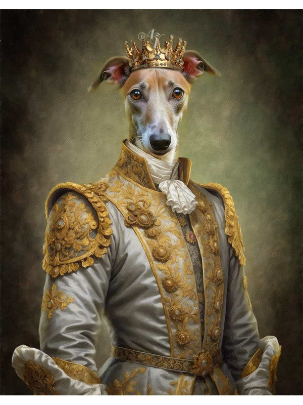 King Pet Period Customized Photo Paintings