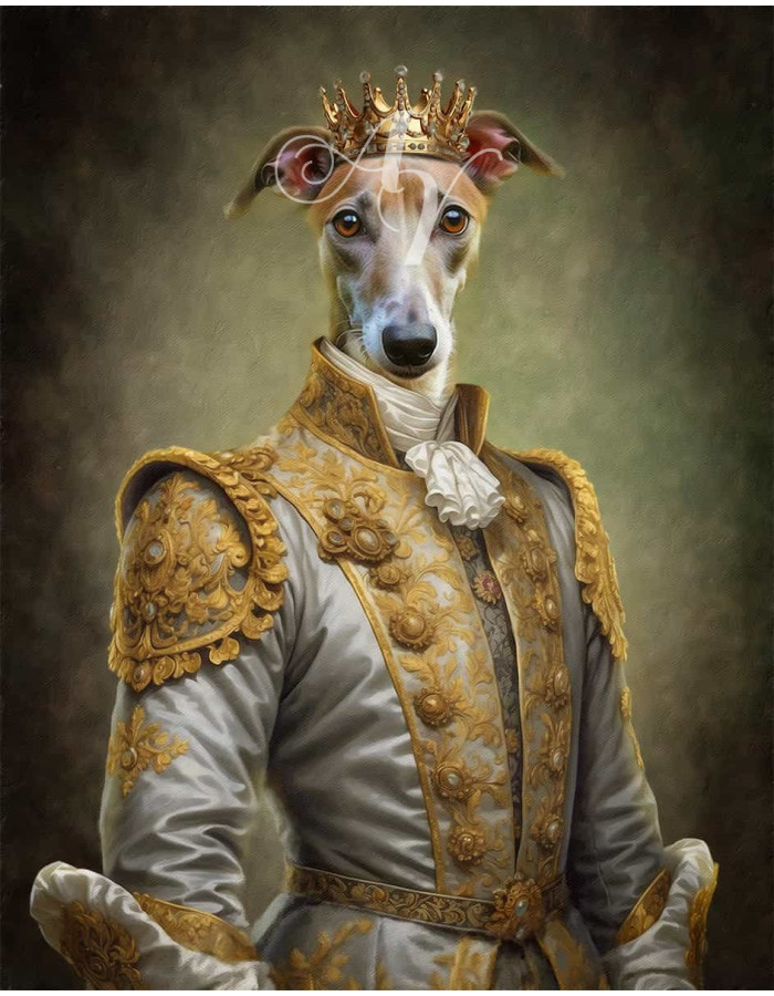 King Pet Period Customized Photo Paintings King Pet Period Customized Photo Paintings
