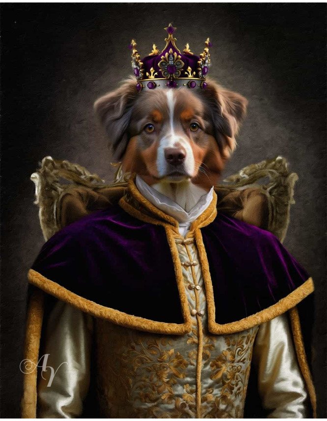 Emperor - Empress Pet Period Style Customized Photo Paintings Emperor - Empress Pet Period Style Customized Photo Paintings
