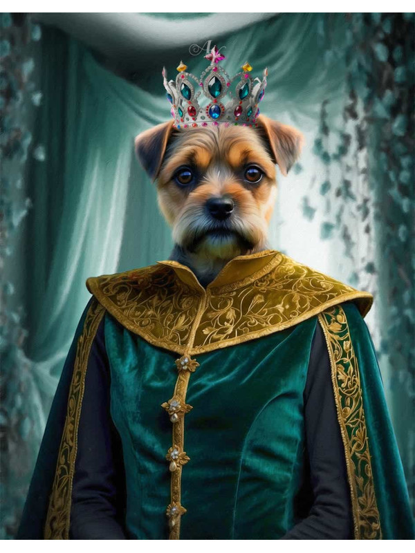 Emperor - Empress Pet Period Style Customized Photo Paintings