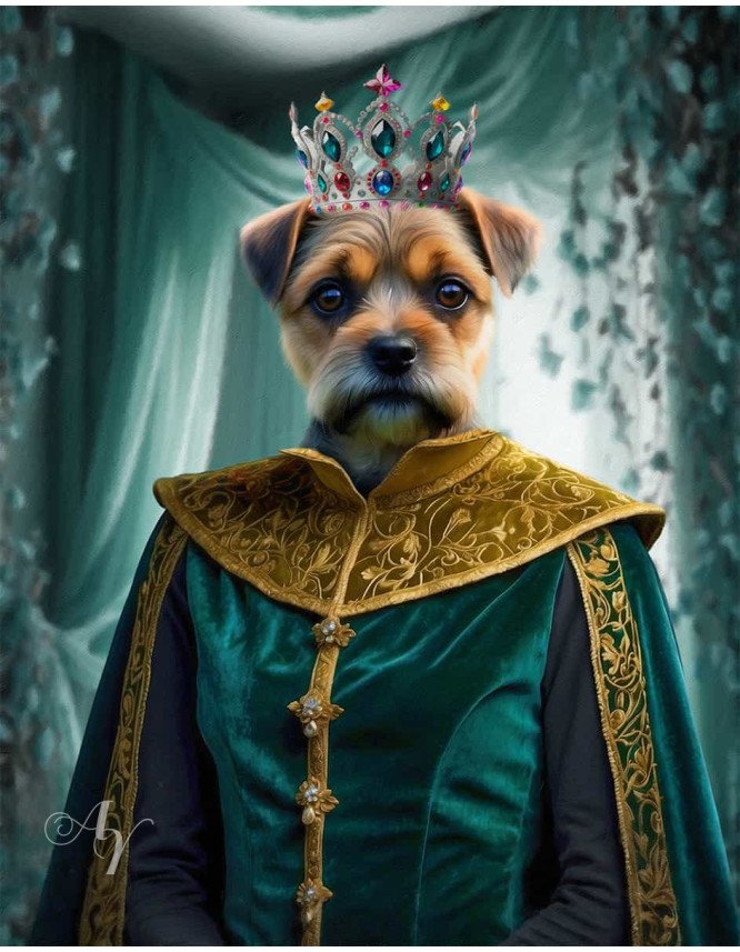 Emperor - Empress Pet Period Style Customized Photo Paintings Emperor - Empress Pet Period Style Customized Photo Paintings