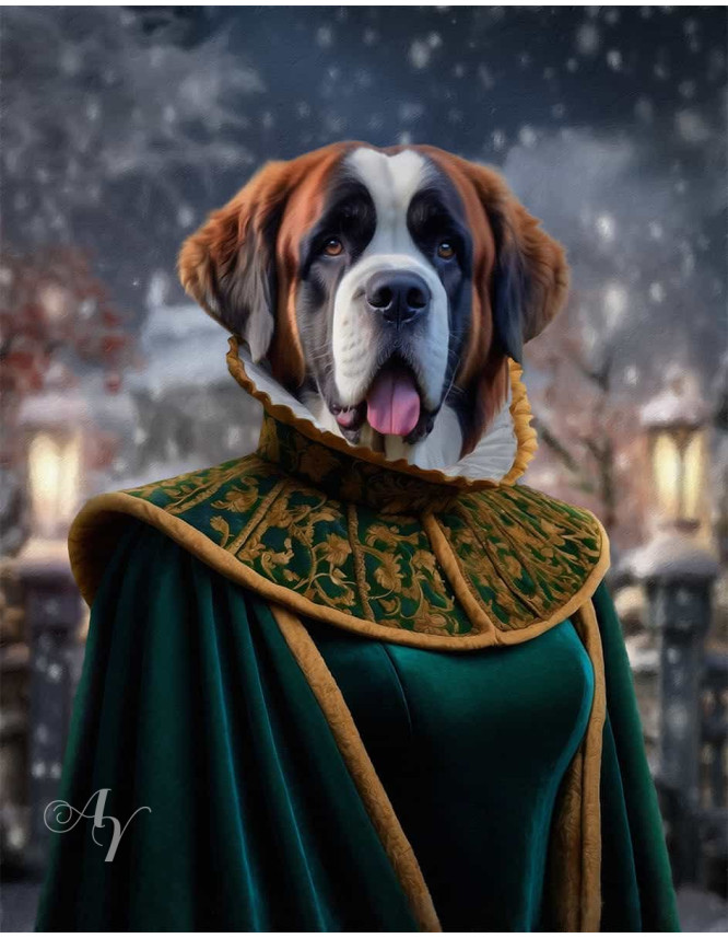 Emperor - Empress Pet Period Style Customized Photo Paintings Emperor - Empress Pet Period Style Customized Photo Paintings