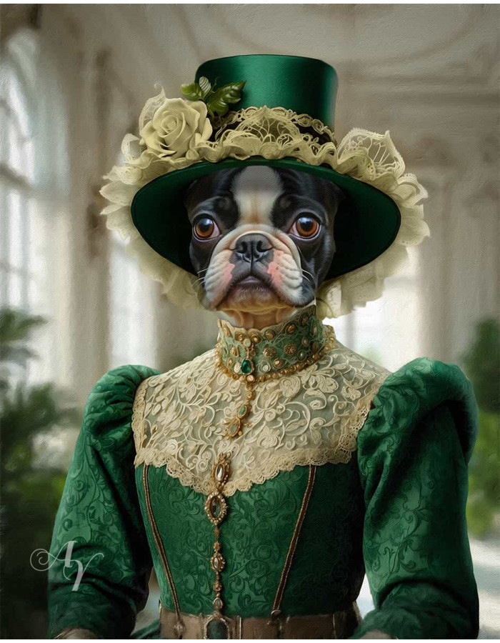 Noble Ladies Pet Period Style Customized Photo Paintings Noble Ladies Pet Period Style Customized Photo Paintings