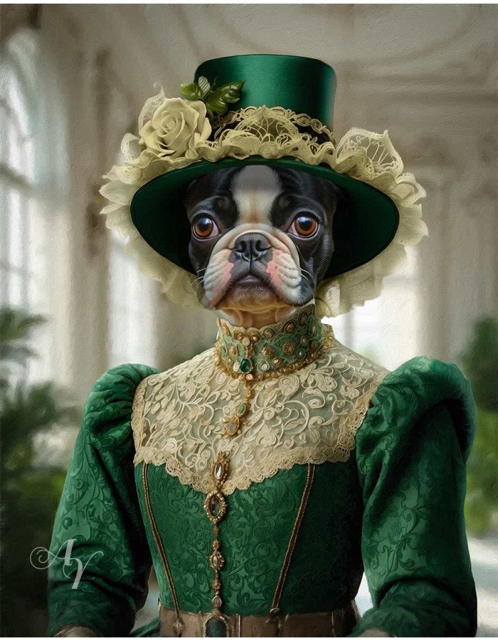 Noble Ladies Pet Period Style Customized Photo Paintings Noble Ladies Pet Period Style Customized Photo Paintings