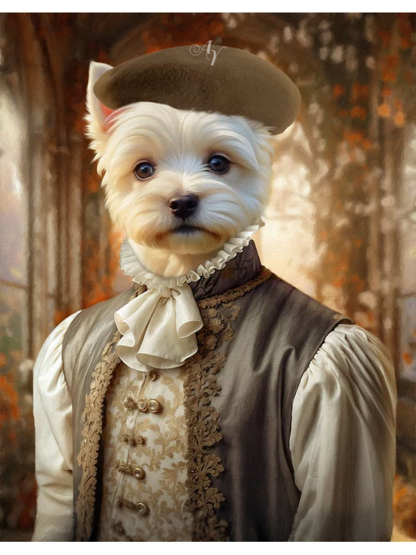 Noble Lords Pet Period Style Customized Photo Paintings