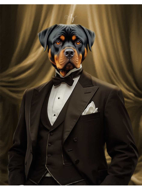 Noble Lords Pet Period Style Customized Photo Paintings