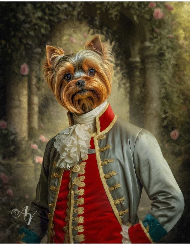Noble Lords Pet Period Style Customized Photo Paintings Noble Lords Pet Period Style Customized Photo Paintings