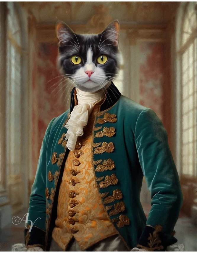 Noble Lords Pet Period Style Customized Photo Paintings Noble Lords Pet Period Style Customized Photo Paintings