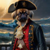 Pirate Costume Pet Customized Photo Paintings
