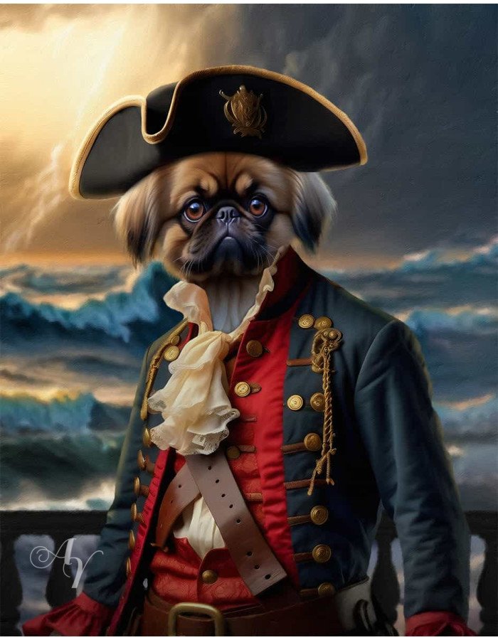 Pirate Costume Pet Customized Photo Paintings Pirate Costume Pet Customized Photo Paintings