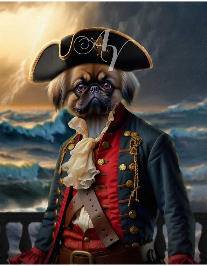 Pirate Costume Pet Customized Photo Paintings Pirate Costume Pet Customized Photo Paintings