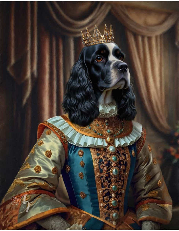 Queen Pet Period Style Customized Photo Paintings Queen Pet Period Style Customized Photo Paintings