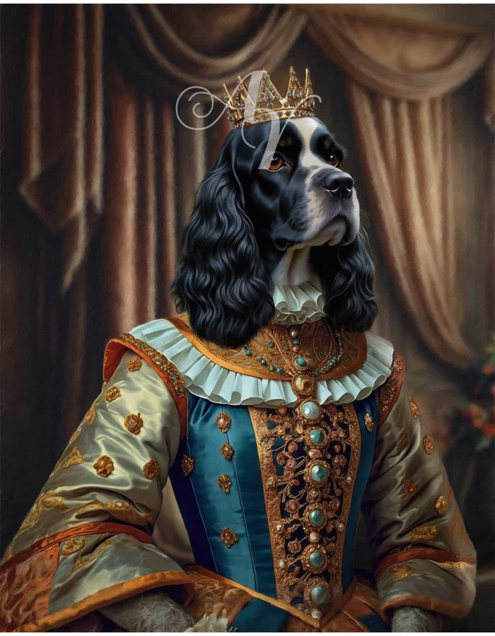 Queen Pet Period Style Customized Photo Paintings Queen Pet Period Style Customized Photo Paintings