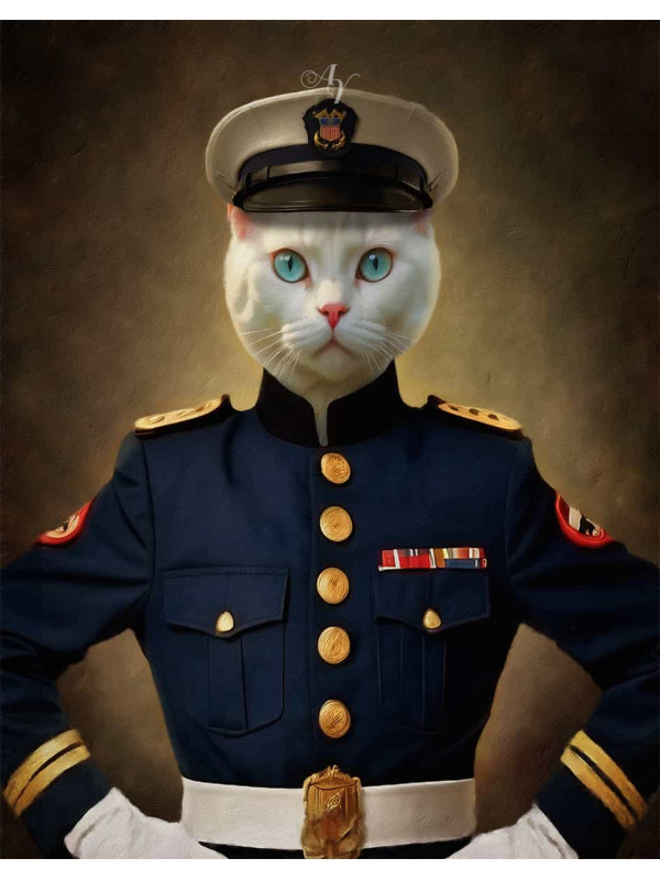 Custom Pet Military Customized Photo Paintings