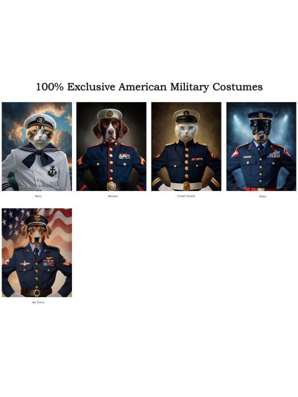 Custom Pet Military Customized Photo Paintings