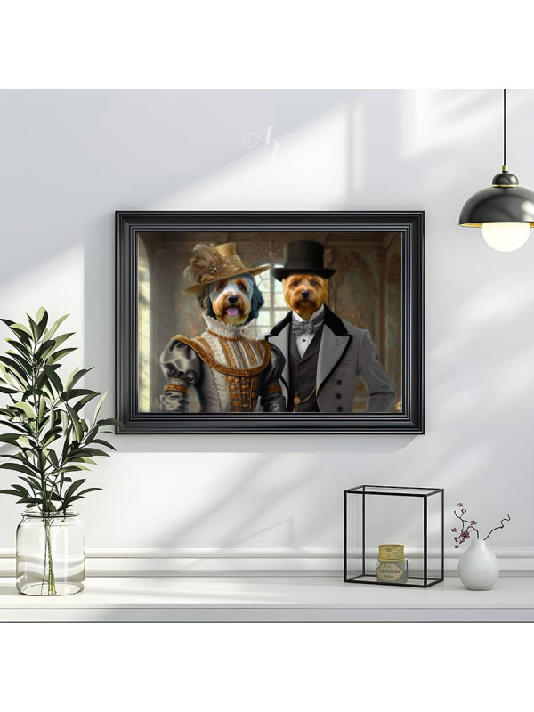Noble Lords Pet Period Style Customized Photo Paintings