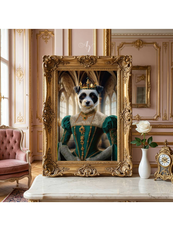 Queen Pet Period Style Customized Photo Paintings