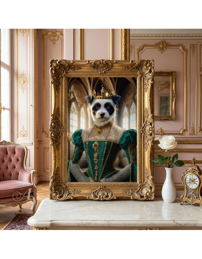 Queen Pet Period Style Customized Photo Paintings