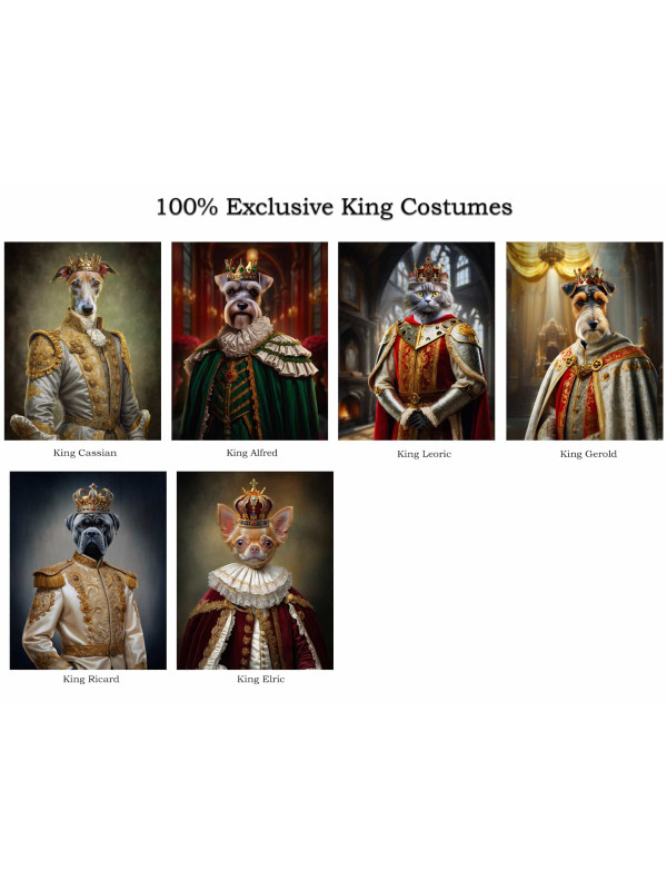 King Pet Period Customized Photo Paintings