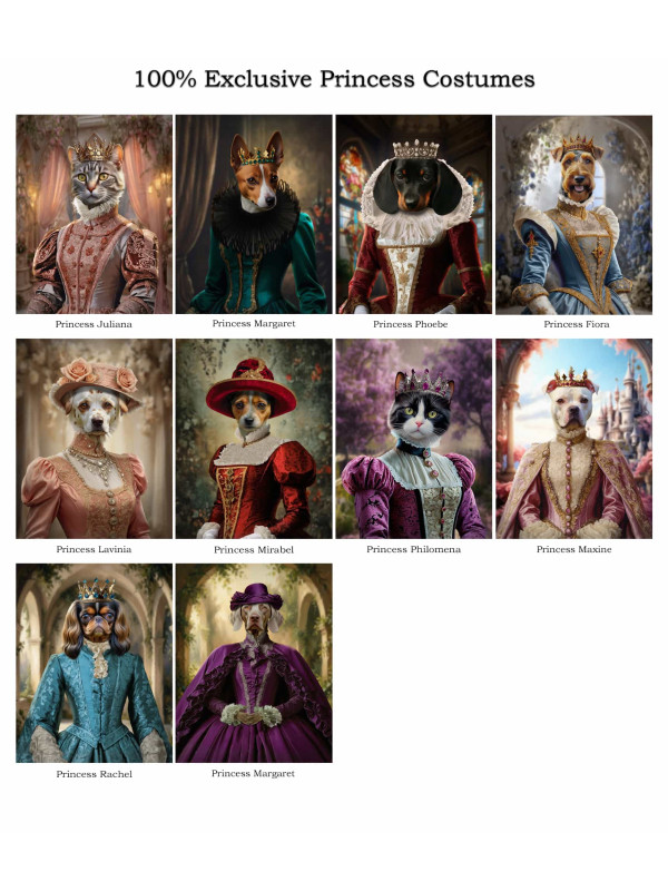 Princess Pet Customized Photo Paintings