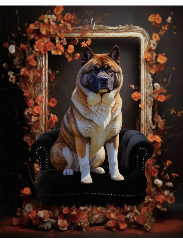 Autumn Theme Pet Customized Photo Paintings on Canvas