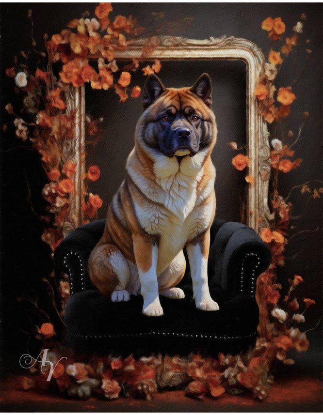 Autumn Theme Pet Customized Photo Paintings on Canvas