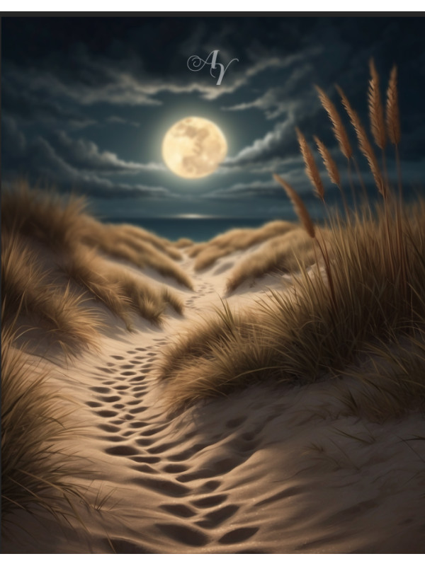 Fantasy Beach Scene Pet Customized Photo Paintings